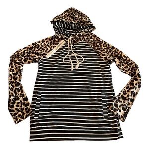 ANDTHEWHY, hooded sweatshirt Sz S